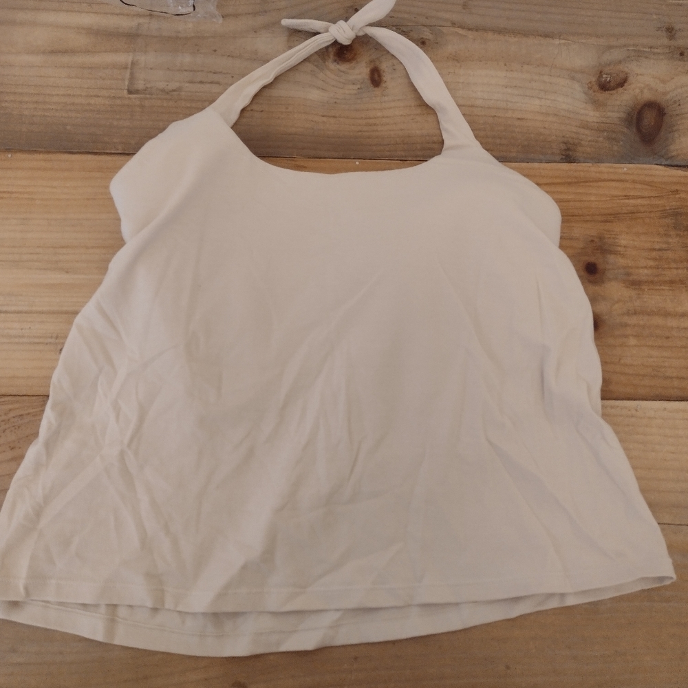 Vestiny Nude Halter Top w/ Built in Underwire Bra Size 40FF NWT